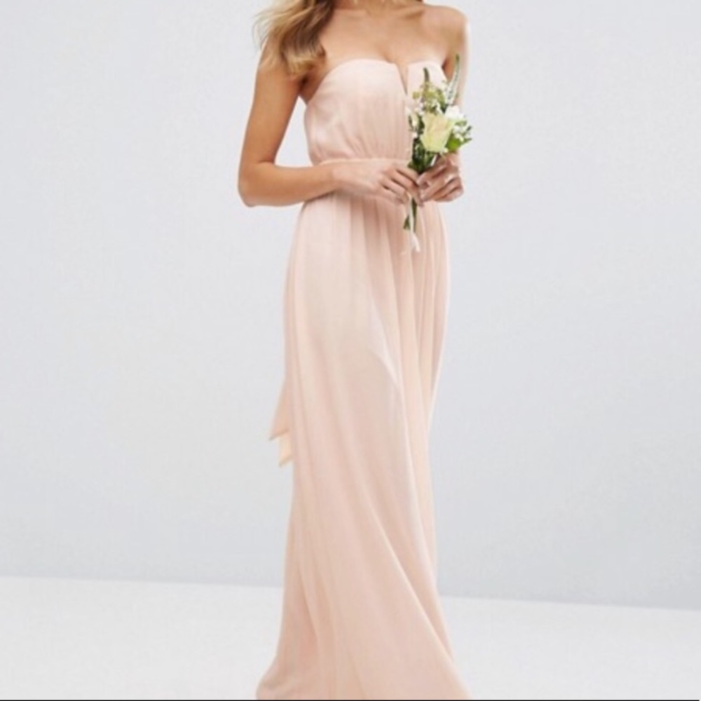 Strapless Blush ASOS Dress